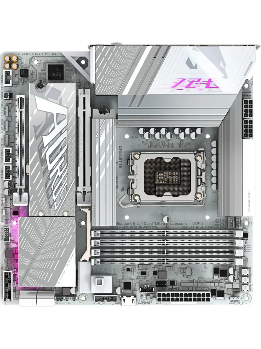 Материнская плата lga 1850 Z890M AORUS ELITE WIFI7 ICE Intel Gigabyte 961422291 купить в интернет‑магазине Wildberries