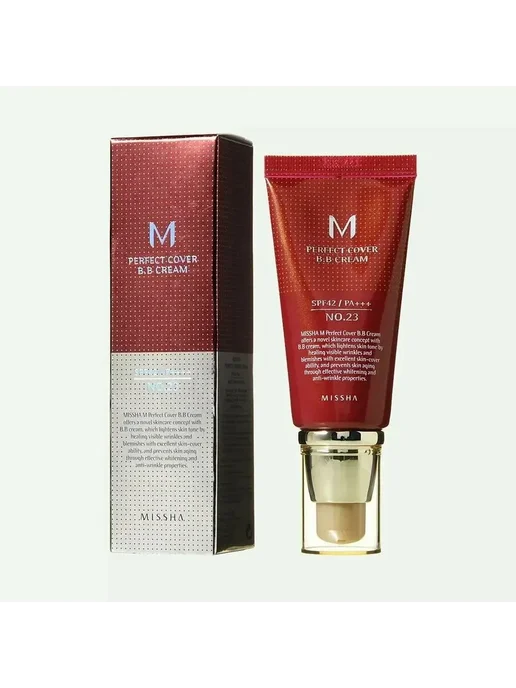 MISSHA Perfect Cover BB Cream EX Тональный BB крем Идеальное покрыт…, бежевый, фото 4