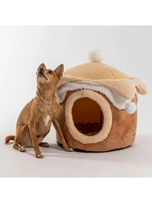 Домик для кошек и собак с игрушкой Family Pet 400х400х420, 400x400x420, фото 2