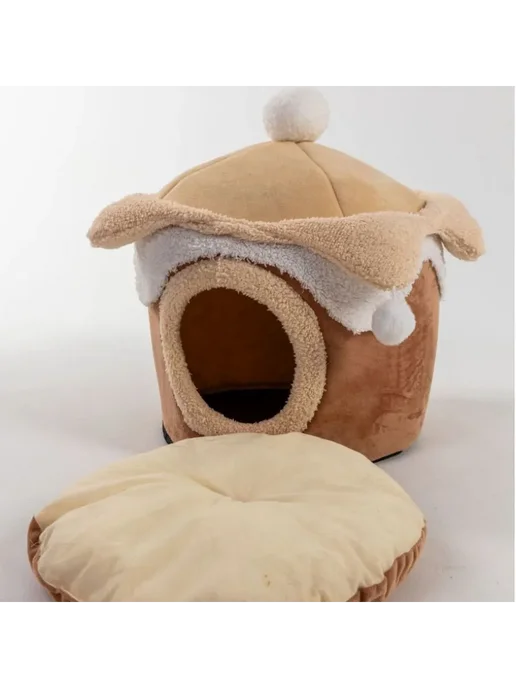 Домик для кошек и собак с игрушкой Family Pet 400х400х420, 400x400x420, фото 7