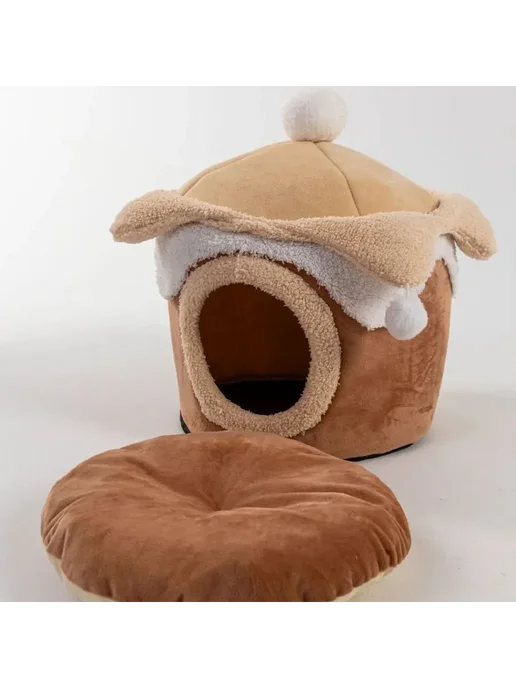Домик для кошек и собак с игрушкой Family Pet 400х400х420, 400x400x420, фото 8