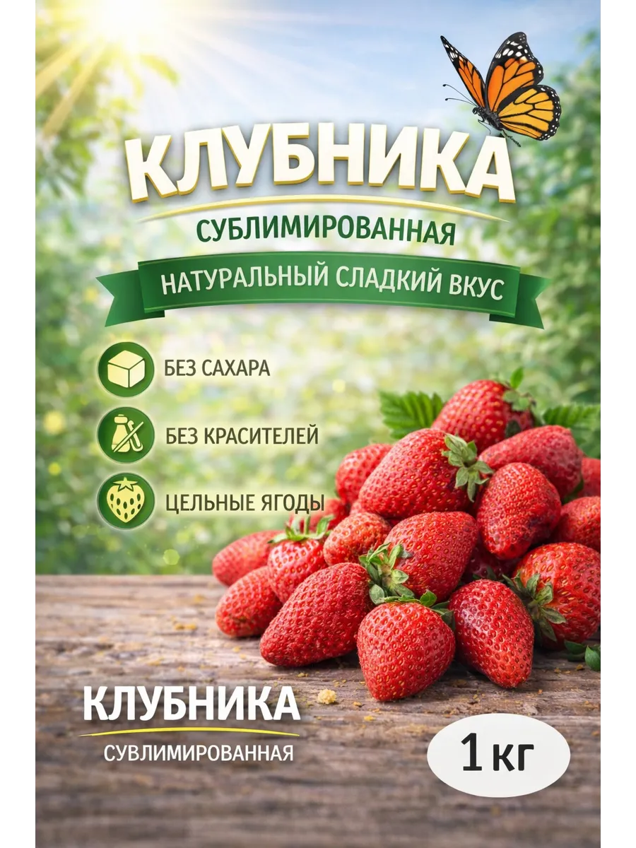 Клубника Сублимированная 1кг