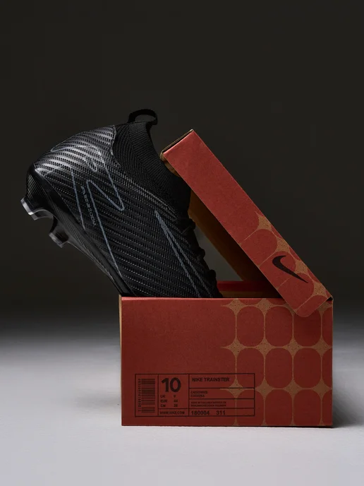 Nike Бутсы футбольные с шипами, черный, фото 5