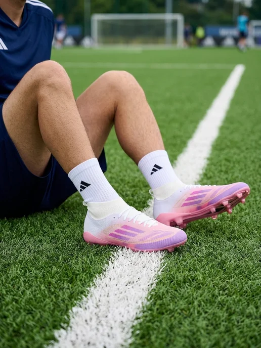 adidas Бутсы футбольные с шипами, белый, фото 6