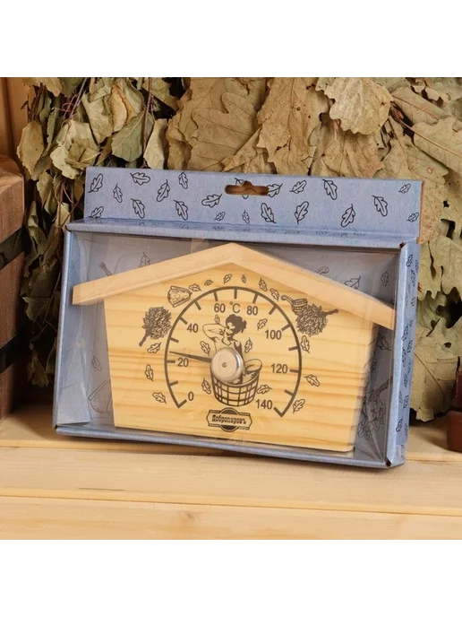 Деревянный термометр для парилки — классика уюта, вариант, фото 2