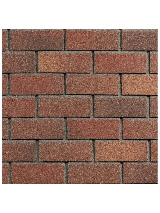 ТехноНИКОЛЬ Фасадная плитка Hauberk Терракотовый кирпич 2 м2, коричневый, фото 2