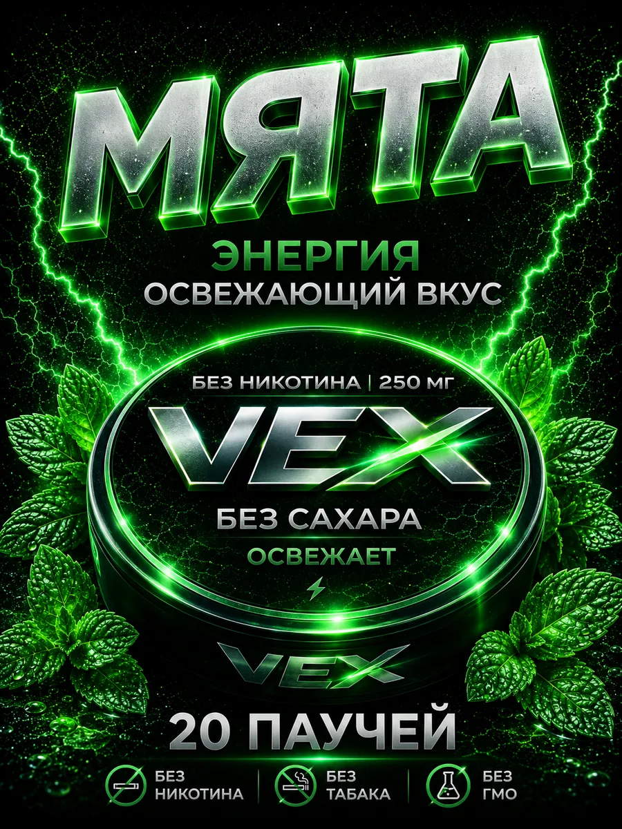 Энергетические паучи Мята