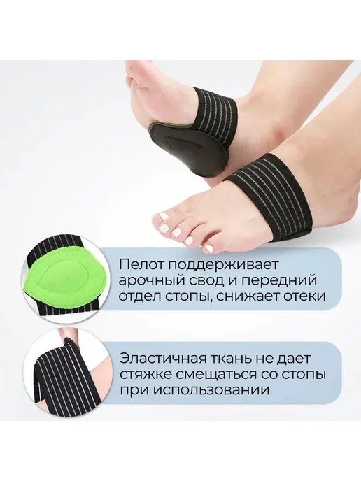 Ортопедические стельки при плоскостопии 21.5-25см, вариант, фото 3