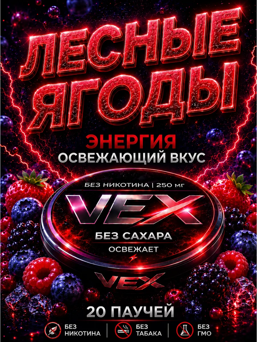 Энергетические паучи Лесные ягоды