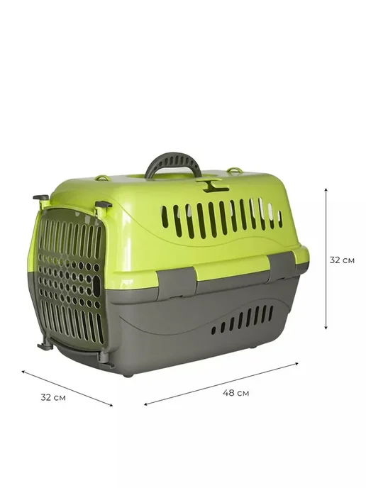ZOOEXPRESS Переноска Турне М 48х32х32 см, для кошек и собак, 32x32 см, фото 2
