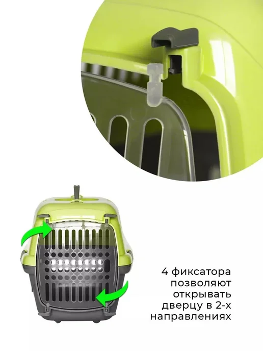 ZOOEXPRESS Переноска Турне М 48х32х32 см, для кошек и собак, 32x32 см, фото 5
