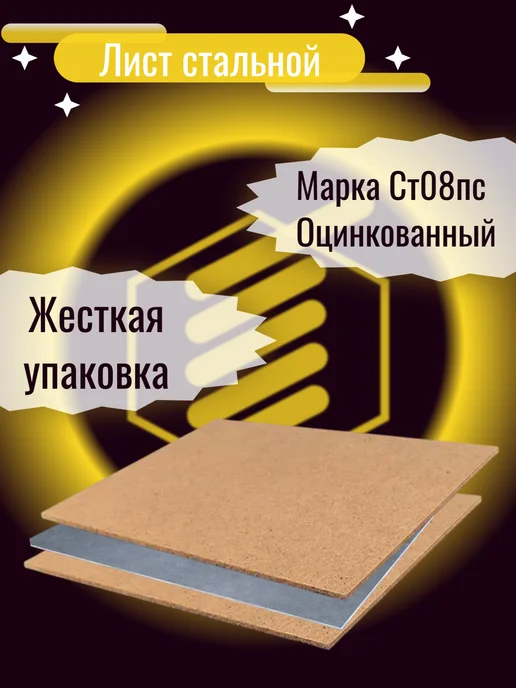 стан Лист стальной оцинкованный СТ08ПС, раскрой 0,7х250х250, 250x250
