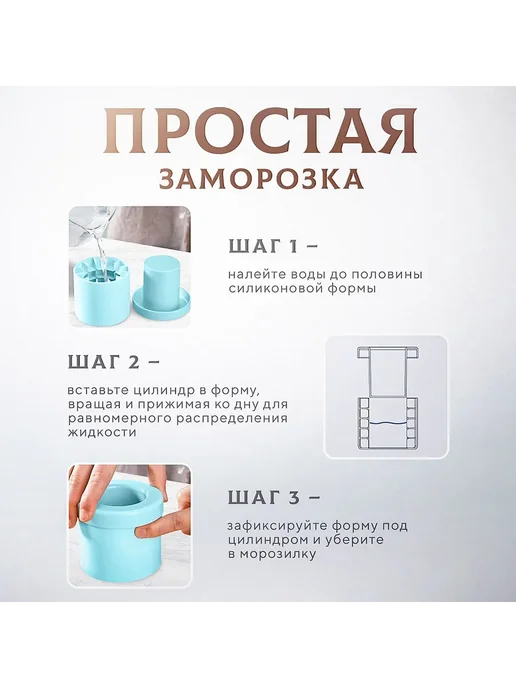 Форма для льда, 60 ячеек, многоразовая Голуб, голубой, фото 7