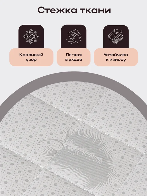 слиппро Топпер матрас 140х190 см на резинке, 90x190 см, фото 6