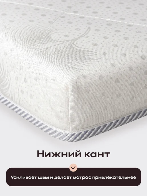 слиппро Топпер матрас 140х190 см на резинке, 90x190 см, фото 8