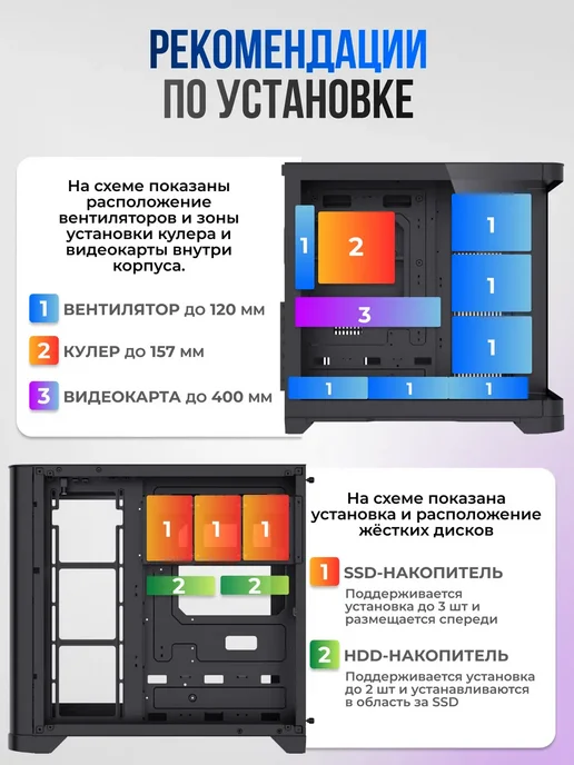 ZDK Корпус для ПК, черный, фото 4
