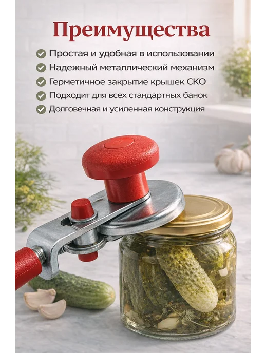 ПШ25 Закаточная машинка для банок ручная, серый, фото 2