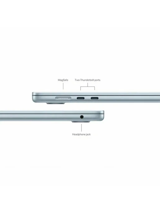 Apple MacBook Air 15 M5 2026 (16 512 ГБ), MDVQ4 Sky Blue, грава, 512 ГБ, фото 5
