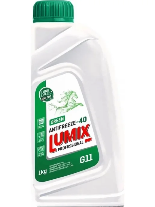 Lumix Антифриз GREEN G11 (1 кг) Старая упаковка, 1 кг