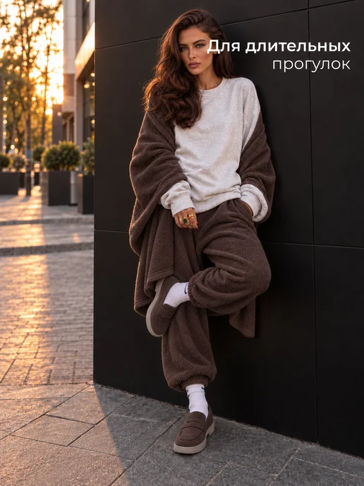 MERGEMAX Лоферы женские замшевые на платформе осенние, коричневый, фото 7