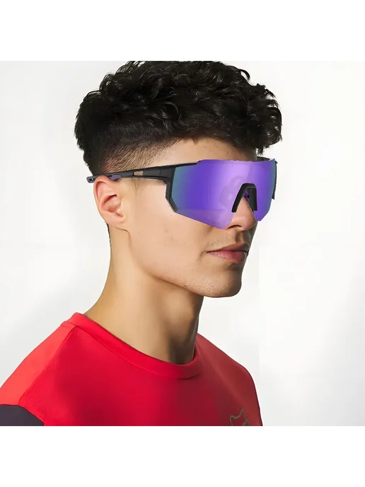 MINDKID Очки спортивные фиолетовый в черном O472, черный, фото 7