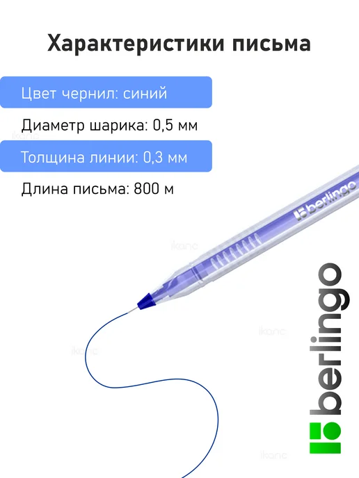 Berlingo Ручка гелевая стираемая "Apex E" синяя, 0,5мм (3 шт), 2 шт, фото 3