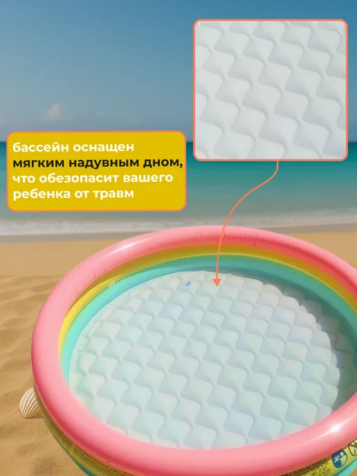 INTEX & Bestway Бассейн надувной детский 114 х 25 см, вариант, фото 4