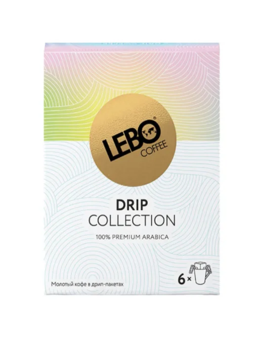 Lebo Кофе в дрип - пакетах Collection 6 шт 3 уп, 6 шт, в упаковке 350 г, фото 2