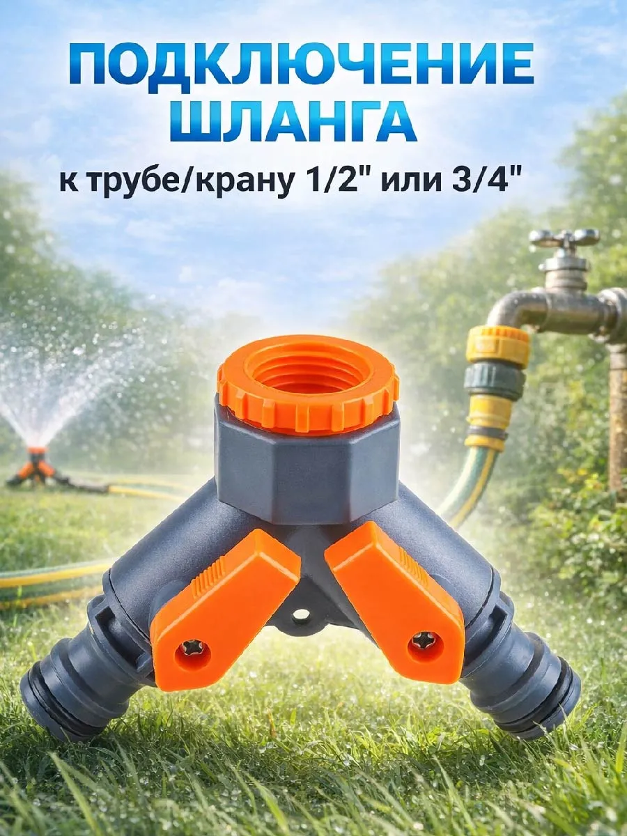 Тройник-распределитель 1/2" и 3/4" (ST6010-20)