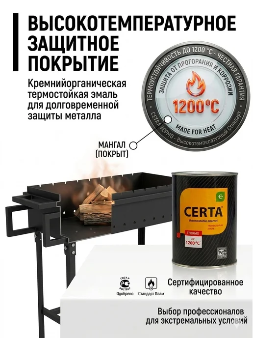 Мангал для шашлыка разборный 4 мм стальной для дачи походный, черный, фото 5
