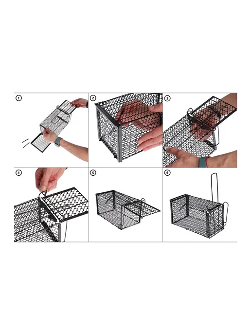 Нет бренда Металлическая крысоловка 24х12х12 см, 24x12x12 см, фото 7