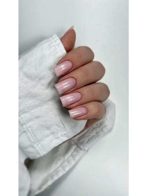 Ta2 База каучуковая Pure Silver с поталью для ногтей №003, серебристый, фото 4