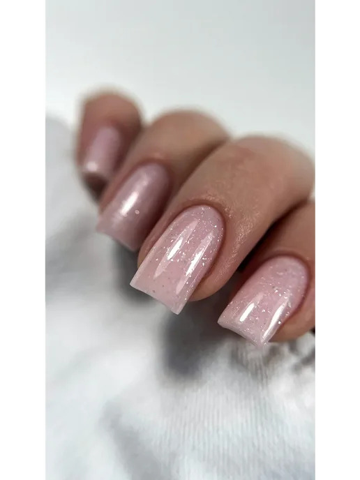 Ta2 База каучуковая Pure Silver с поталью для ногтей №003, серебристый, фото 5
