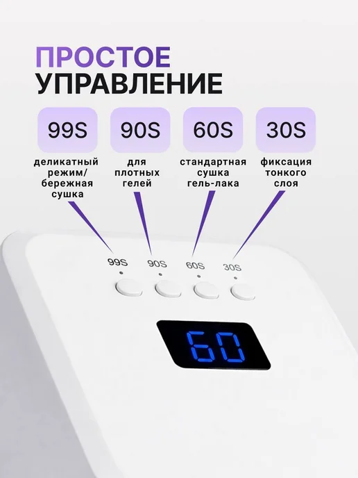 Soline Charms Лампа для маникюра и педикюра SUN F20, белый, фото 6