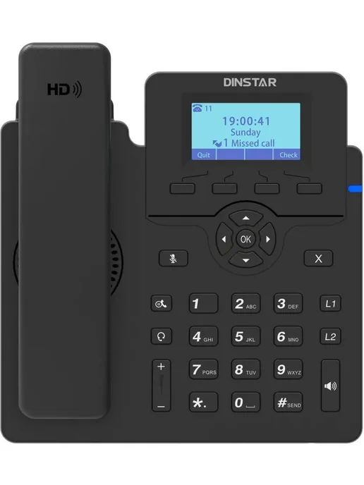 Dinstar Телефон VoiceIP C60U, черный, фото 2