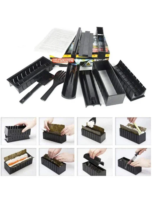 Набор Maker Pro для приготовления роллов, 10 шт, черные, 10 шт, черный, фото 3