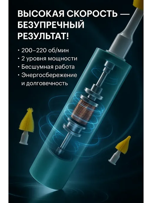 GJ25 Мощная электрическая щетка для мытья посуды, голубой, фото 2