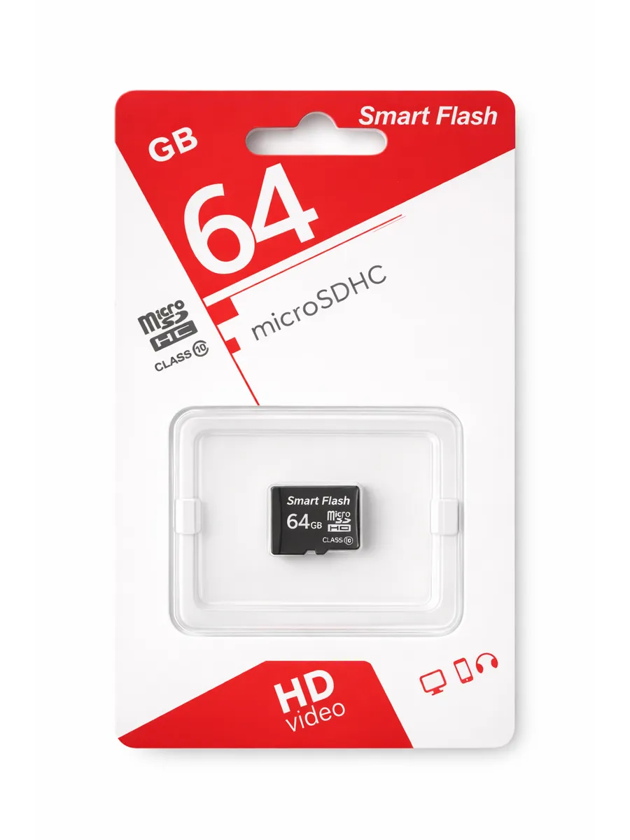 Карта памяти 64 ГБ для телефона micro sd