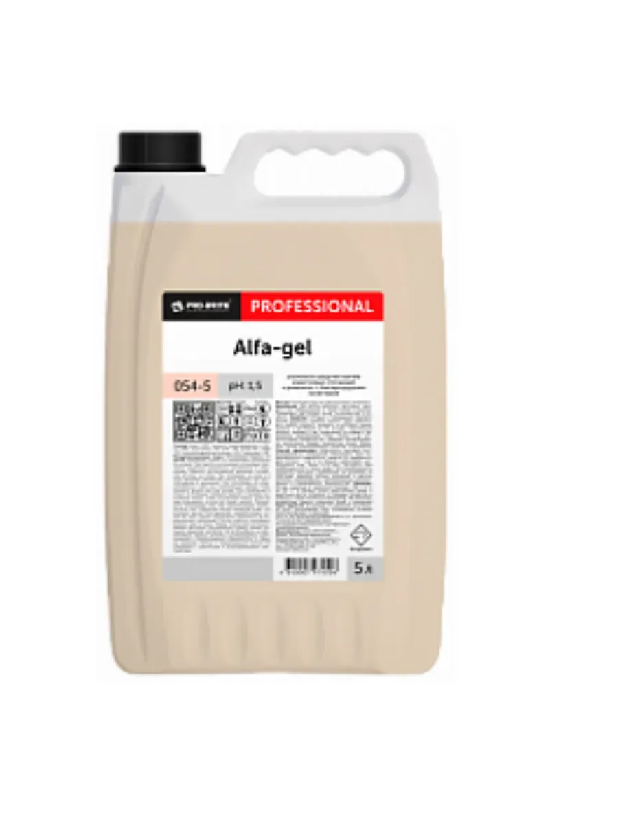 Чистящее средство для санузлов и сантехники Alfa-gel. 5 л