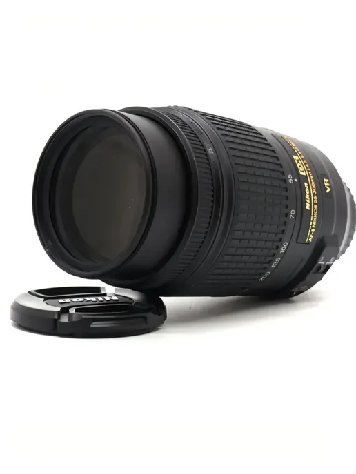 nikon Объектив 55-300mm f 4.5-5.6G ED DX VR AF-S, черный, фото 4