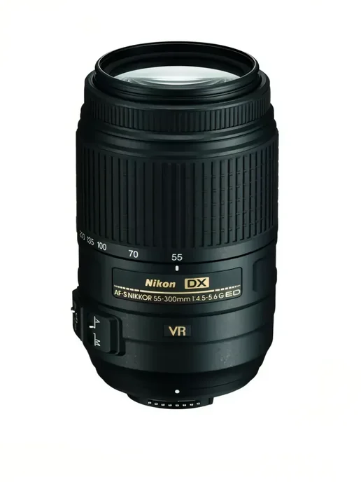 nikon Объектив 55-300mm f 4.5-5.6G ED DX VR AF-S, черный, фото 7