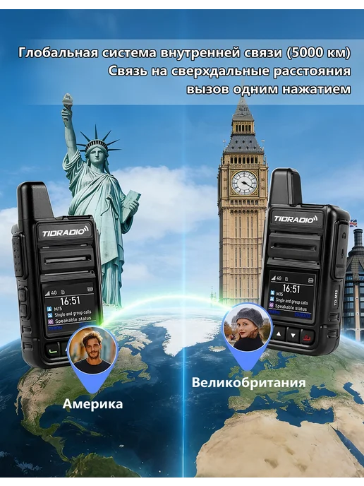 ТИДРАДИО TIDRADIO TD-M15 4G рация, глобальная связь, SIM-карта, 2 шт, 4 г, 1 шт, фото 8