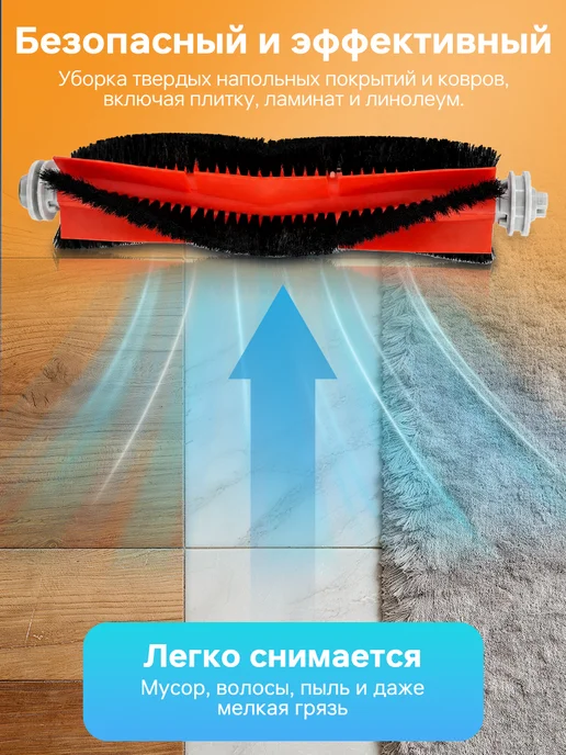 Основная щетка для робота-пылесоса Xiaomi 1C 2C, Dreame F9, вариант, фото 5