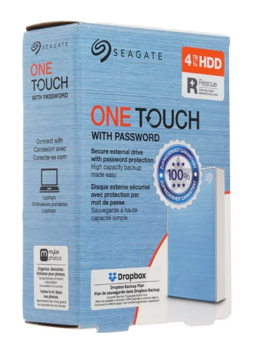 seagate 4 ТБ Внешний жёсткий диск HDD One Touch, 4 ТБ, фото 2