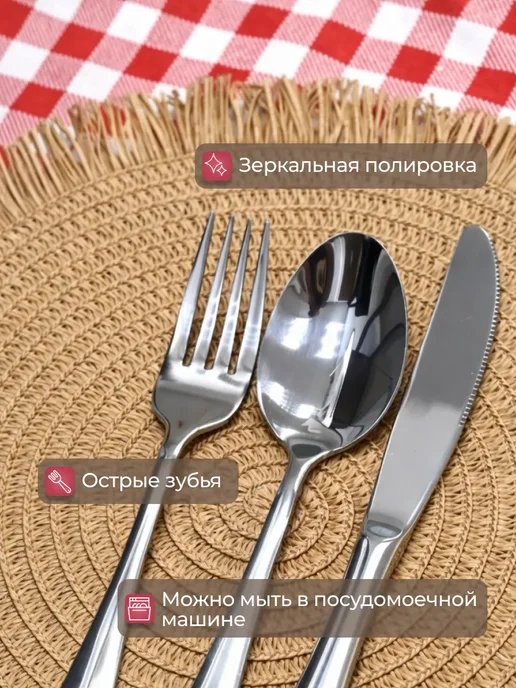Набор для пикника на 4 персоны, 28 предметов, черный, фото 4