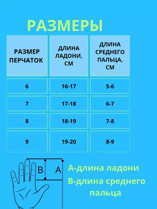 Вратарские перчатки футбольные, синий, фото 5