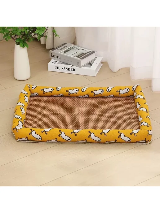 Лежанка для собак и кошек с циновкой — 60*45 см, 90x70 см
