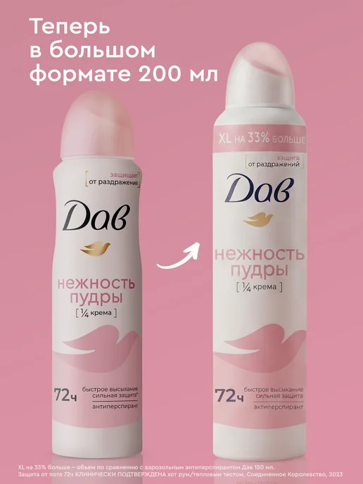 Дав Дезодорант женский спрей парфюмированный от пота 200 мл, 200 мл, фото 2