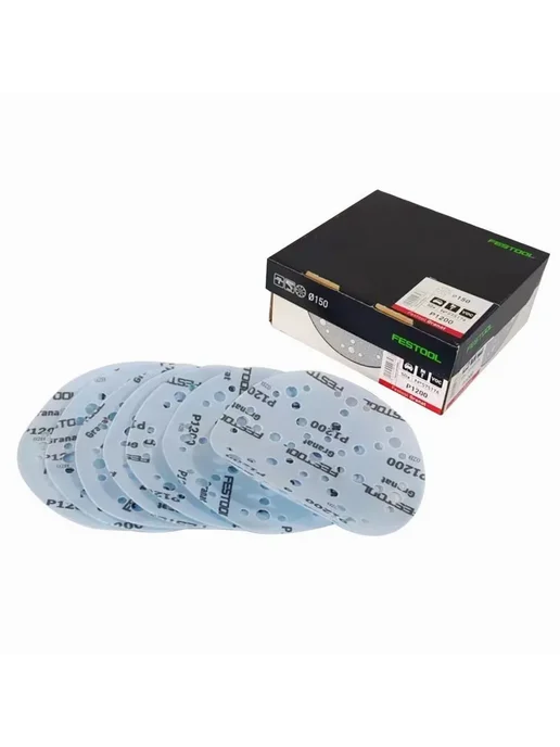 Шлифлист FESTOOL Гранат 17 отв. 150мм P80 Kraftool, вариант, фото 2