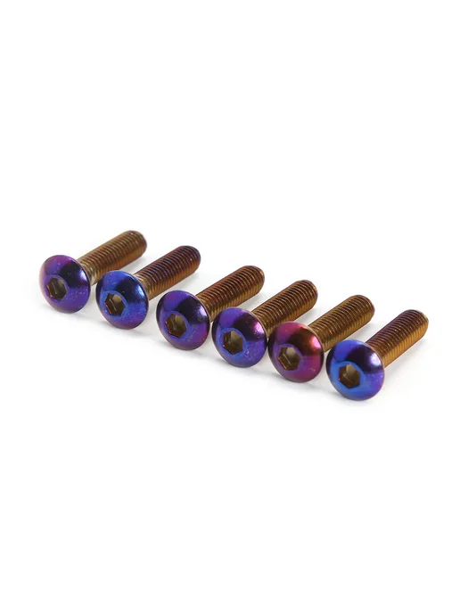 6 шт болты для руля автомобиля Burnt Titanium M5x20, 5x20, 6 шт